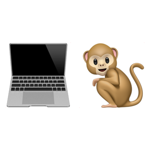 💻🐒 Emoji Domain iOS rendering